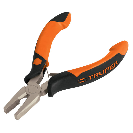 Mini pinza para electricista Truper Cod 17371 PM-PE4 5" mango Comfort Grip