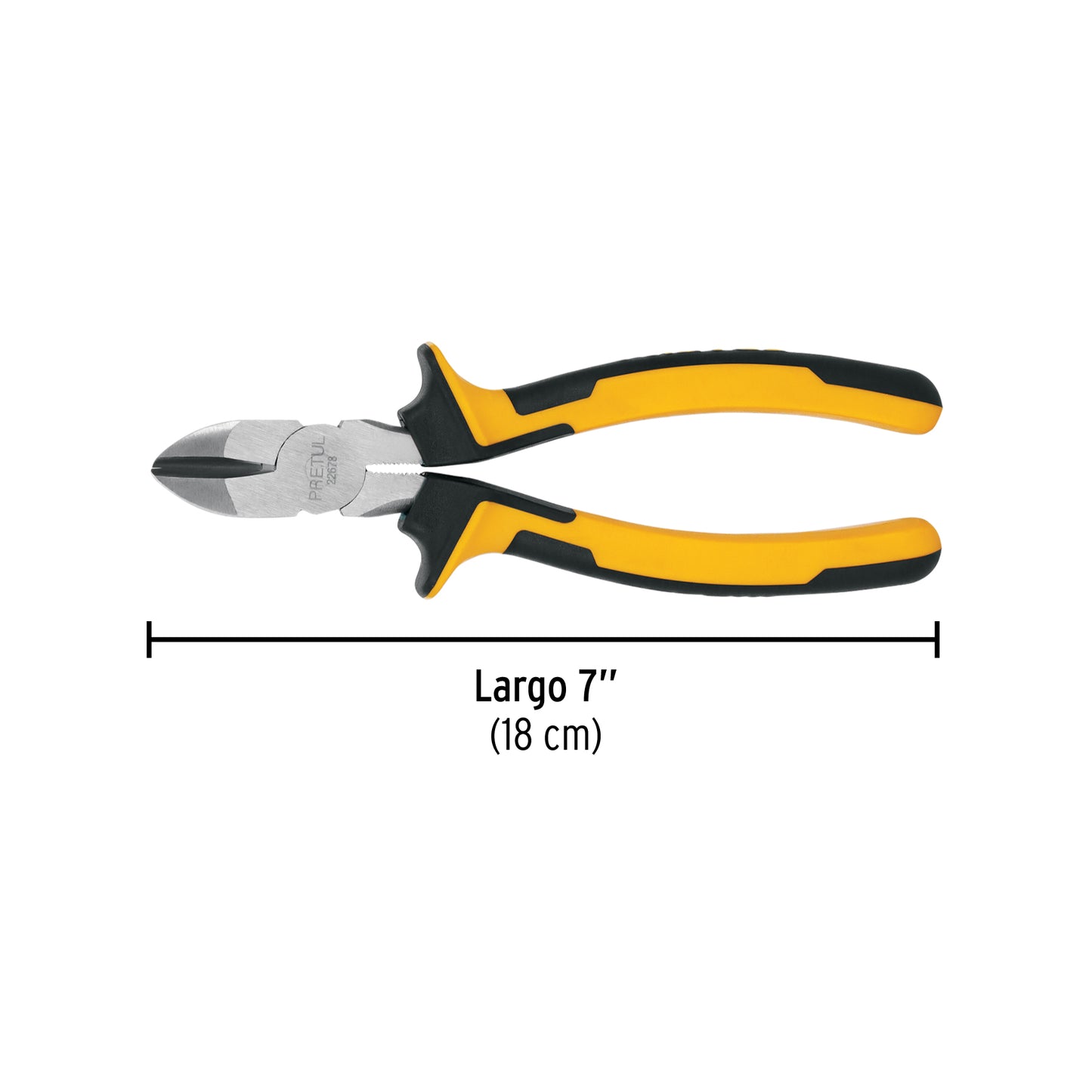 Pinza corte diagonal 7" Pretul Cod 22678 PCD-7PX mango Comfort Grip