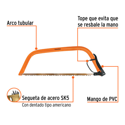 Arco jardinero tubular de 24 truper Cod 10258 AJT-24
