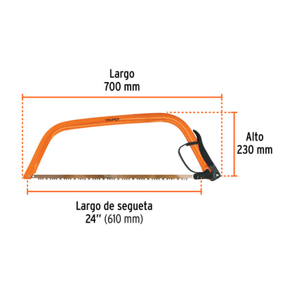 Arco jardinero tubular de 24 truper Cod 10258 AJT-24
