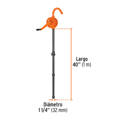 Bomba extractora Truper Cod 16856 BOMEX-28 para ácidos con manivela