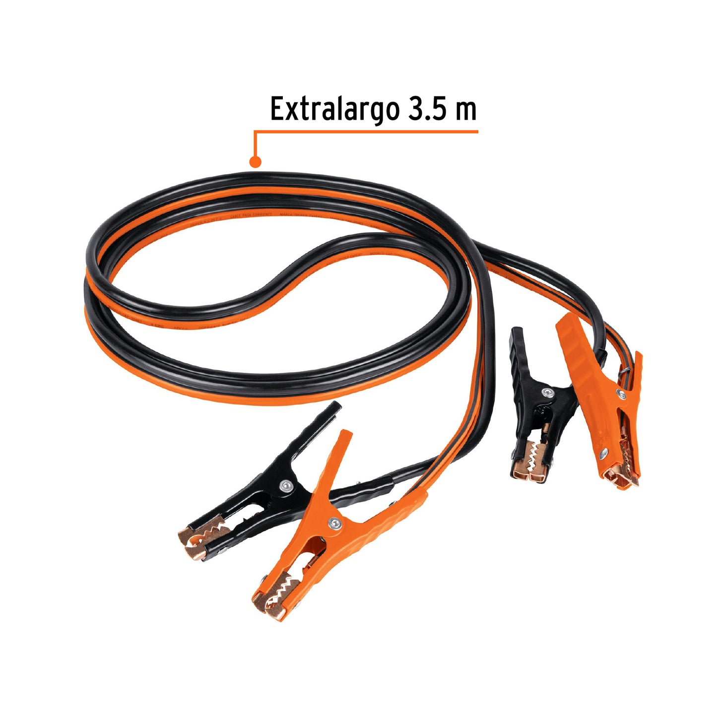 Cables pasa corriente 3.5 m Truper Cod 17544 CAP-3506T 350 A 6 AWG con funda