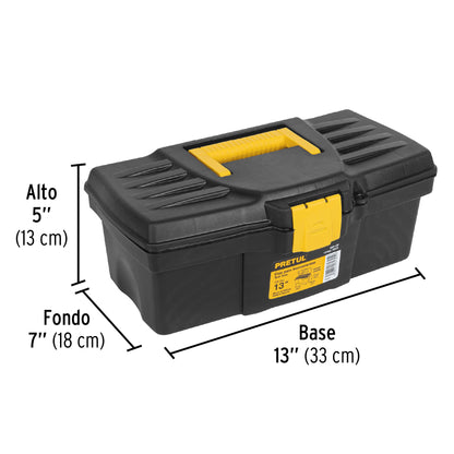 Caja de herramientas Pretul Cod 20531 CHP-13P de 13" sin compartimiento