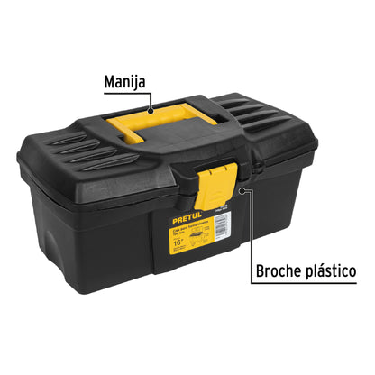 Caja de herramientas Pretul Cod 20532 CHP-16P de 16" sin compartimiento