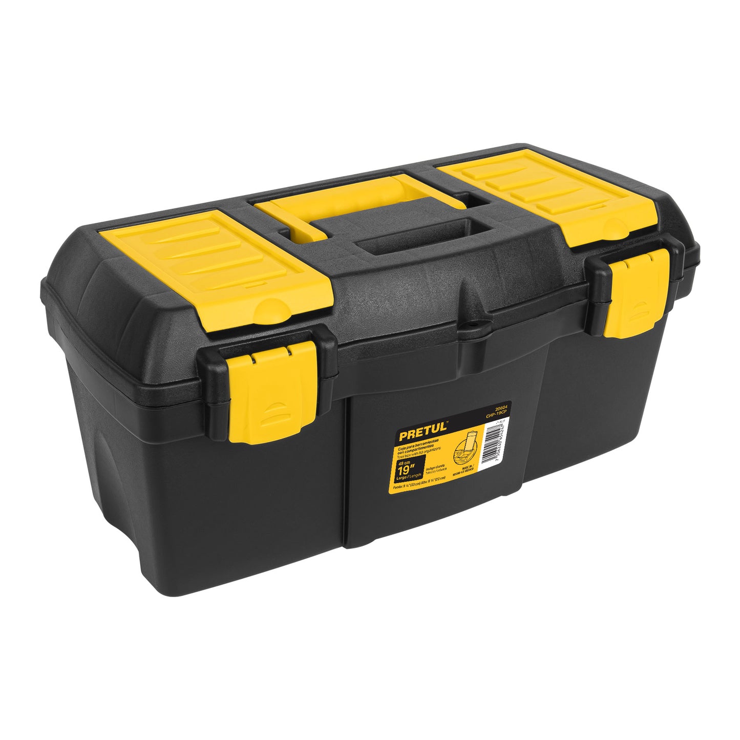 Caja de herramientas Pretul Cod 20604 CHP-19CP de 19" con compartimentos