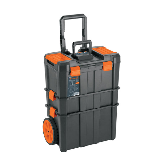 Caja de herramientas Truper Cod 102644 CHP-1925R de 19"x25", 3 en 1 desmontable con ruedas