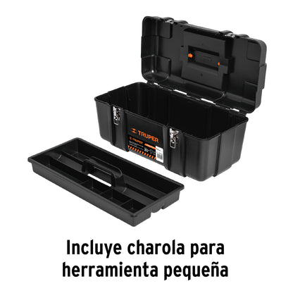 Caja de herramientas Truper Cod 10380 CHP-20X, de 20" industrial, broches metálicos