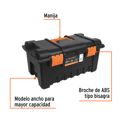Caja de herramientas Truper Cod 19781 CHA-19N de 19" sin compartimientos