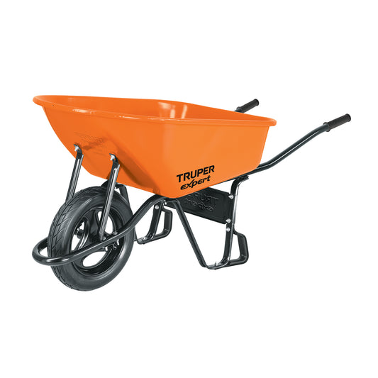Carretilla 6 ft³ Truper Expert Cod 100417 CAT-60X Super reforzada Imponchable bastidor tubular
