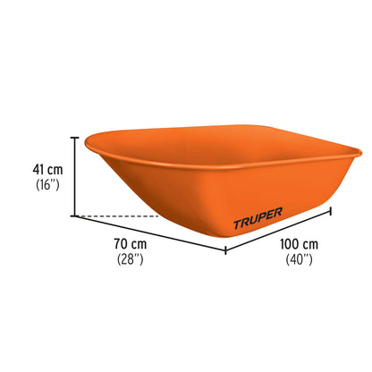 Carretilla 8 ft3 Truper Cod 11250 CAR-82 Doble Llanta Bastidores de Acero