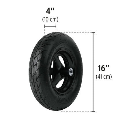Carretilla 8 ft3 Truper Cod 11250 CAR-82 Doble Llanta Bastidores de Acero