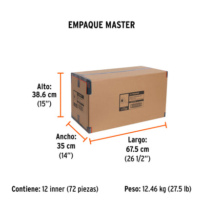 Cinta doble cara Truper Cod 11728 CDC-25100 de 25 mm x 10 m