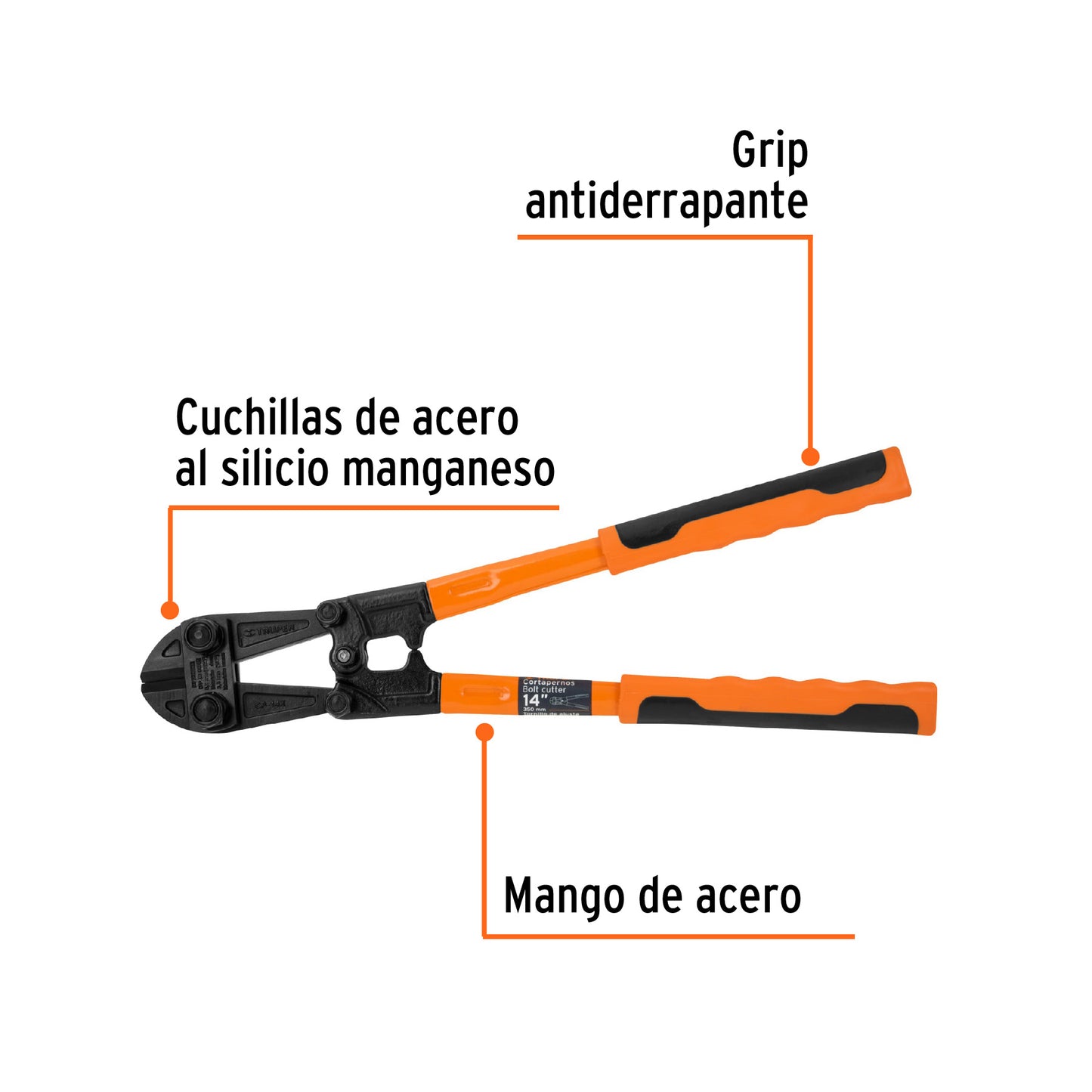Cortapernos 14" Truper Cod 12831 CP-14X profesional