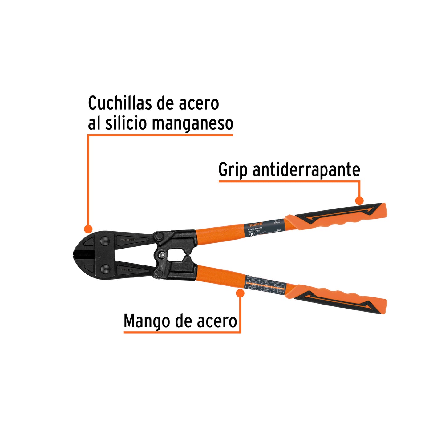 Cortapernos 18" Truper Cod 12832 CP-18X profesional