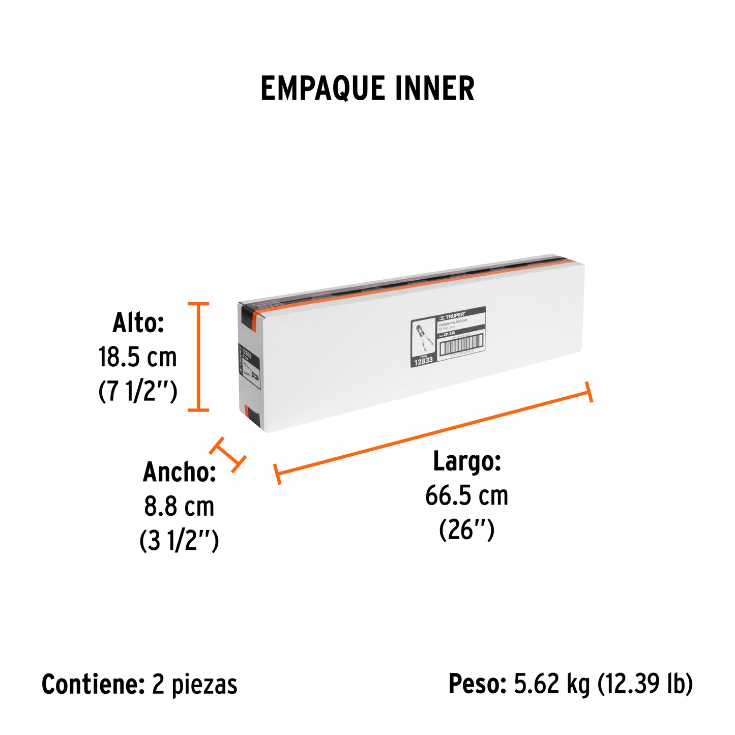 Cortapernos 24" Truper Cod 12833 CP-24X profesional
