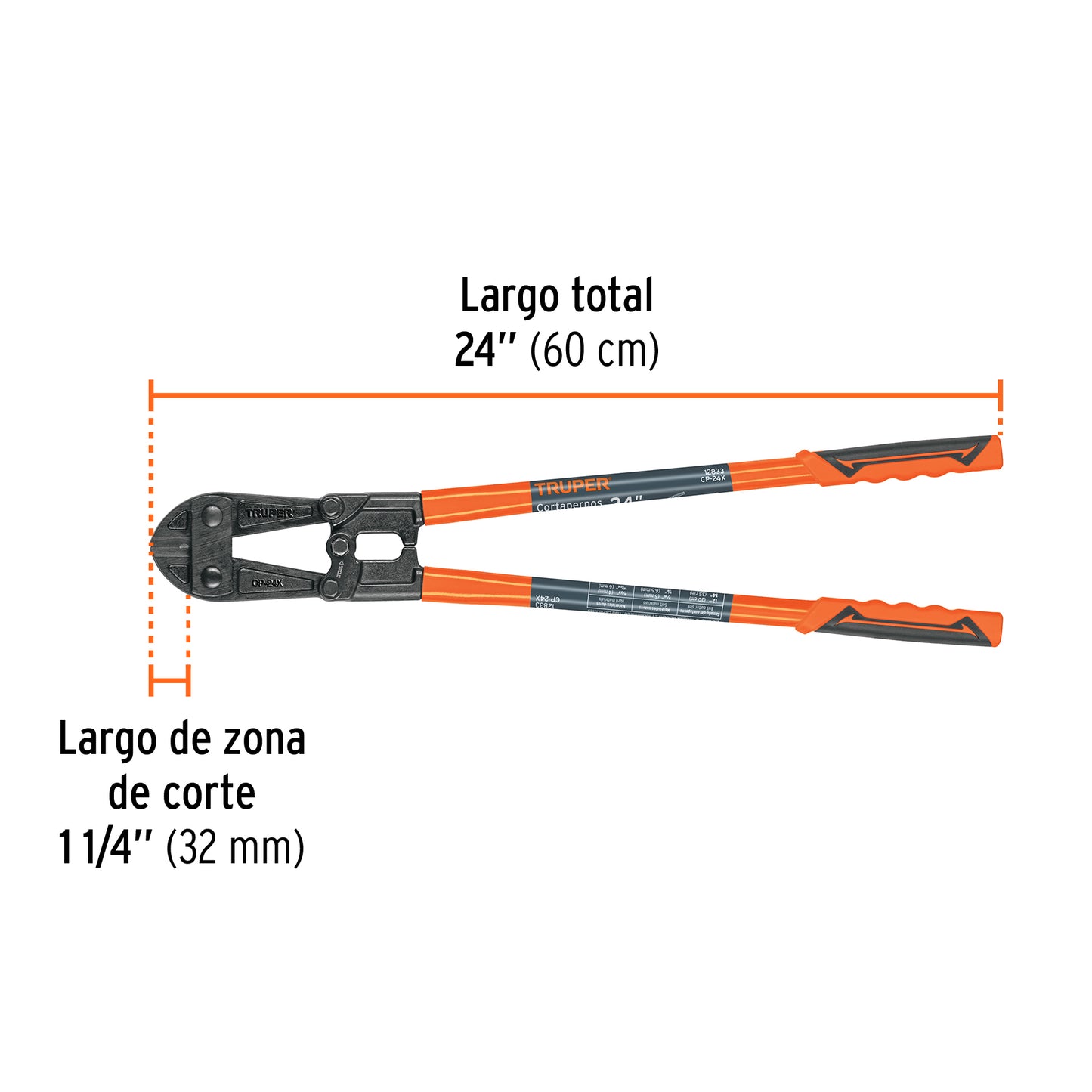 Cortapernos 24" Truper Cod 12833 CP-24X profesional