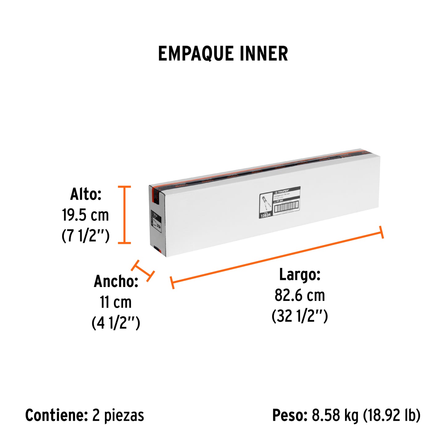 Cortapernos 30" Truper Cod 12834 CP-30X profesional