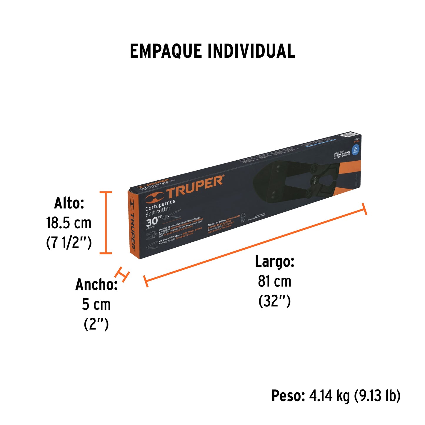 Cortapernos 30" Truper Cod 12834 CP-30X profesional