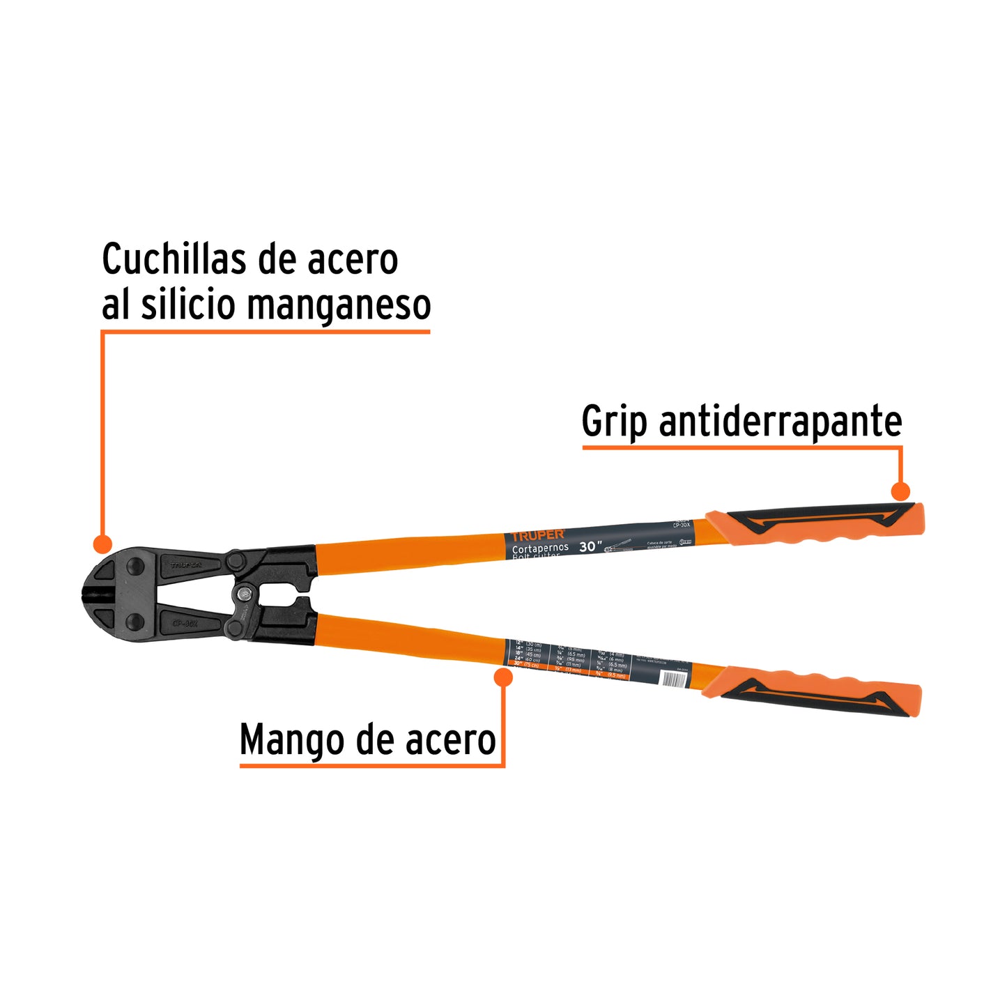 Cortapernos 30" Truper Cod 12834 CP-30X profesional