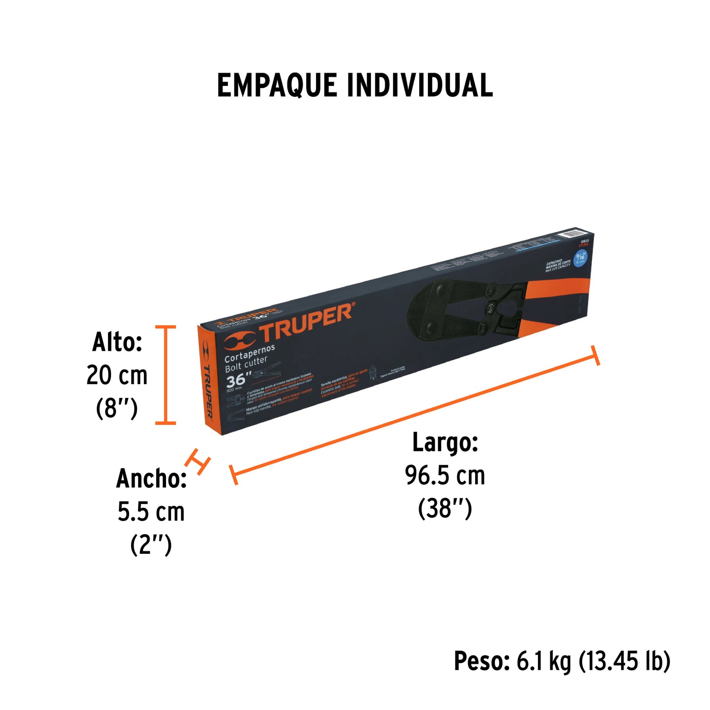 Cortapernos 36" Truper Cod 12835 CP-36X profesional