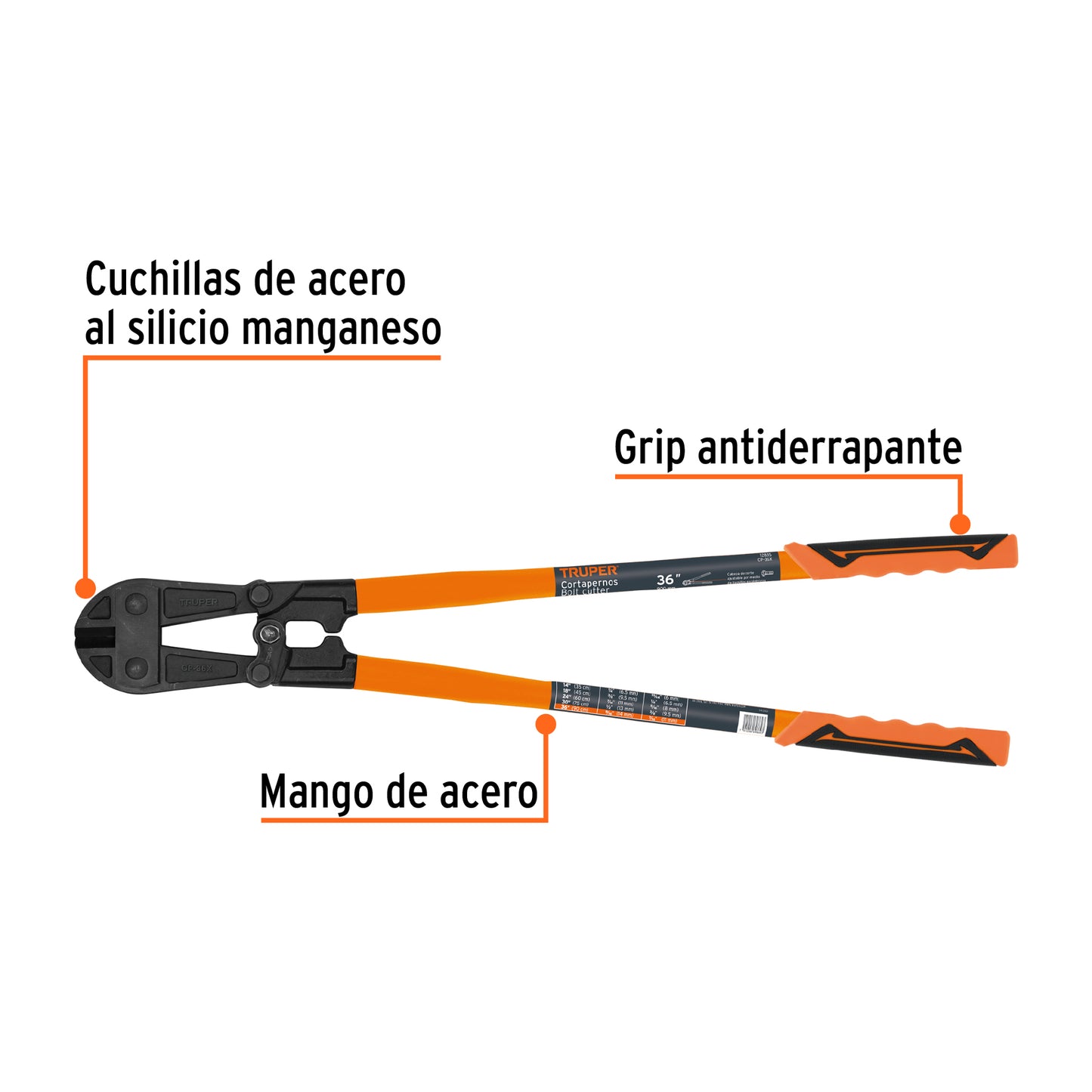 Cortapernos 36" Truper Cod 12835 CP-36X profesional