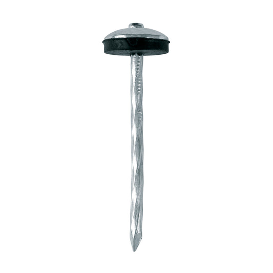 Clavo calamina BWG 9x2.5" c/arandela Truper Cod 103397 CLCA-9X25A caja con 25 kg