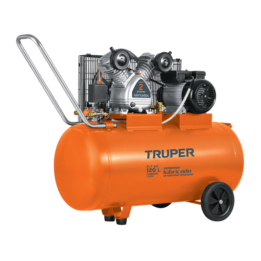 Compresor de Aire Truper Cod 19359 COMP-120LH 120L 4HP hor 220V