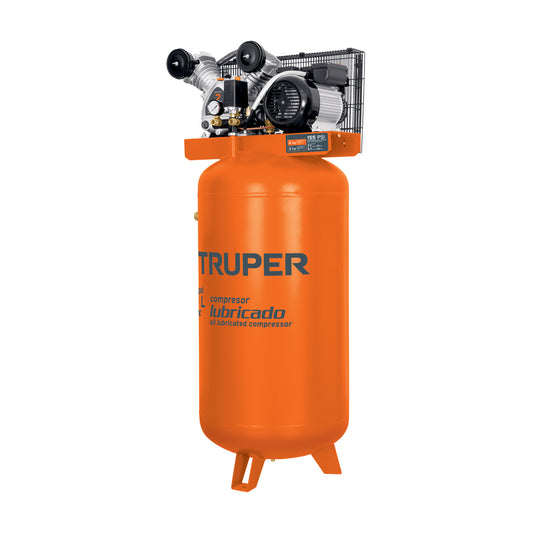 Compresor de aire vertical 180 L truper Cod 103304 COMP-180LVC 4 HP 220 V clavija europea