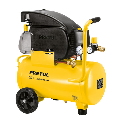 Compresor lubricado de aire pretul Cod 21680 COMP-20LP-260 20 L 220 V/60 Hz