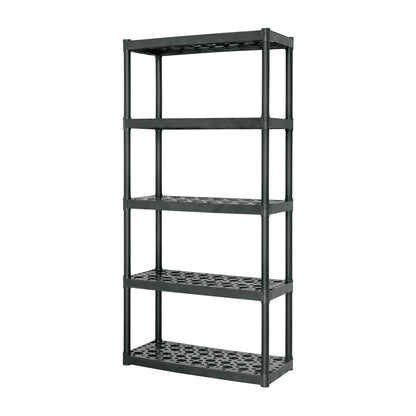 Estante Plástico 5 repisas Truper Cod 19943 EST-5 uso rudo Cap. 70 kg 185x43x91