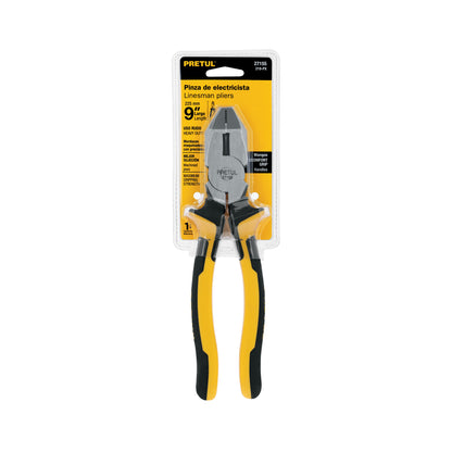 Pinza electricista 9" Pretul Cod 27155 219-PX uso rudo alta palanca Comfort Grip