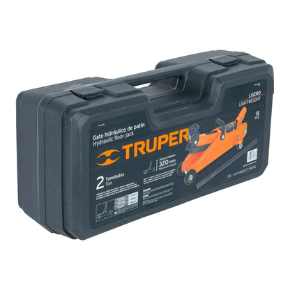 Gato Hidráulico patin Truper Cod 14804 GAPA-2EM  2t 30 movimientos maletín