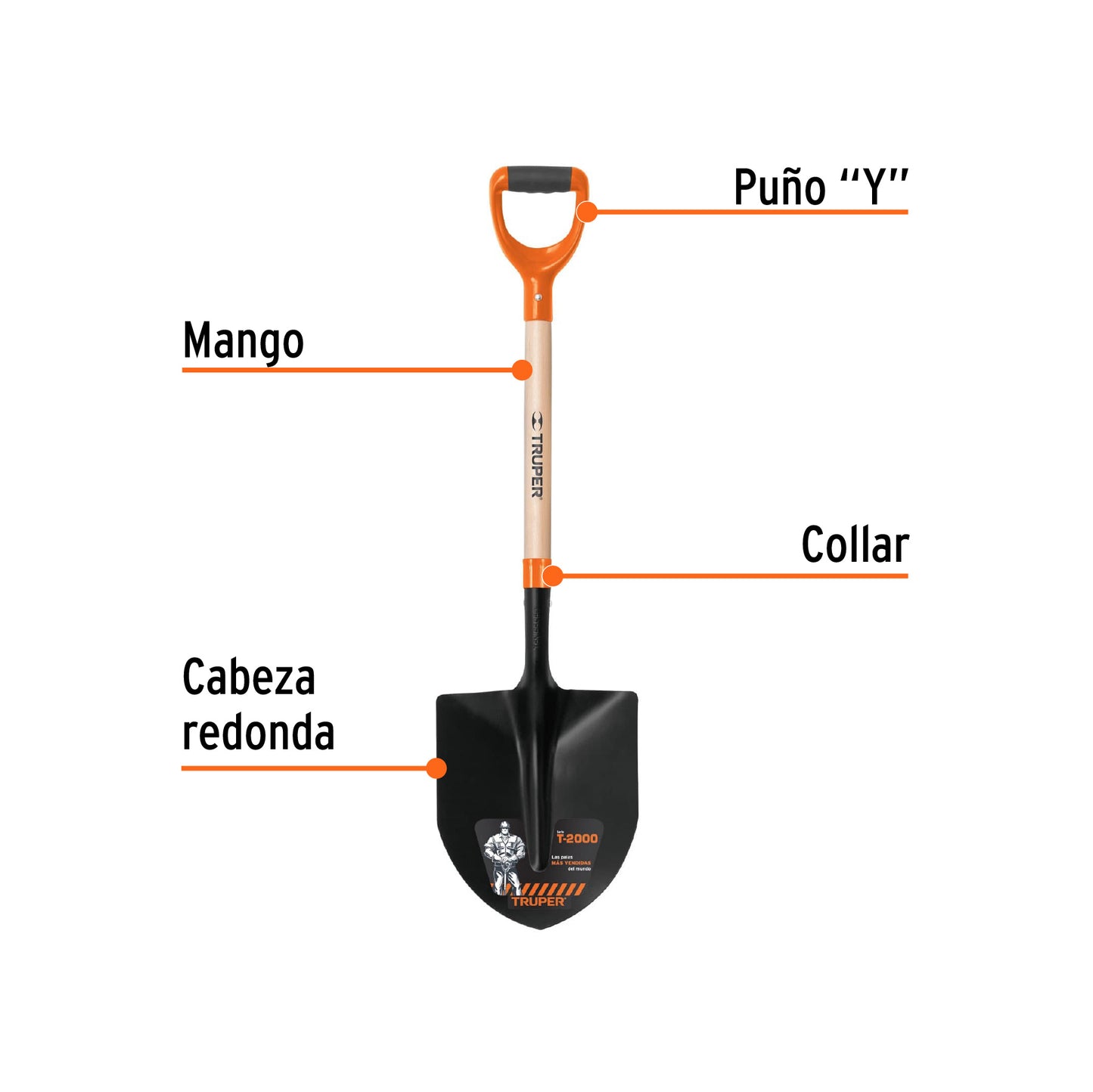 Pala lampa cuchara Truper Cod 10000 PC-PE Perú