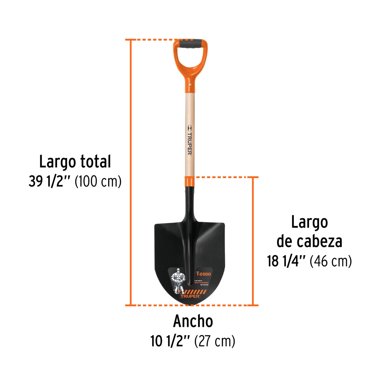 Pala lampa cuchara Truper Cod 10000 PC-PE Perú