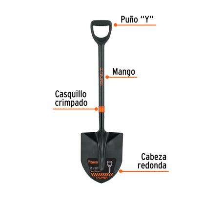 Pala lampa cuchara Truper Cod 103039 PC-PEF fibra de vidrio Perú