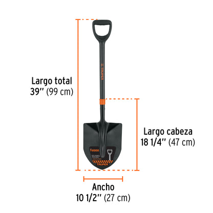 Pala lampa cuchara Truper Cod 103039 PC-PEF fibra de vidrio Perú