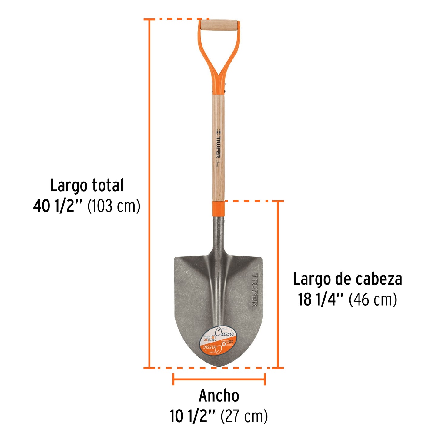 Pala lampa cuchara truper Cod 11169 PC3-PE Classic Perú