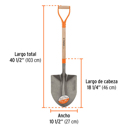 Pala lampa cuchara truper Cod 11169 PC3-PE Classic Perú