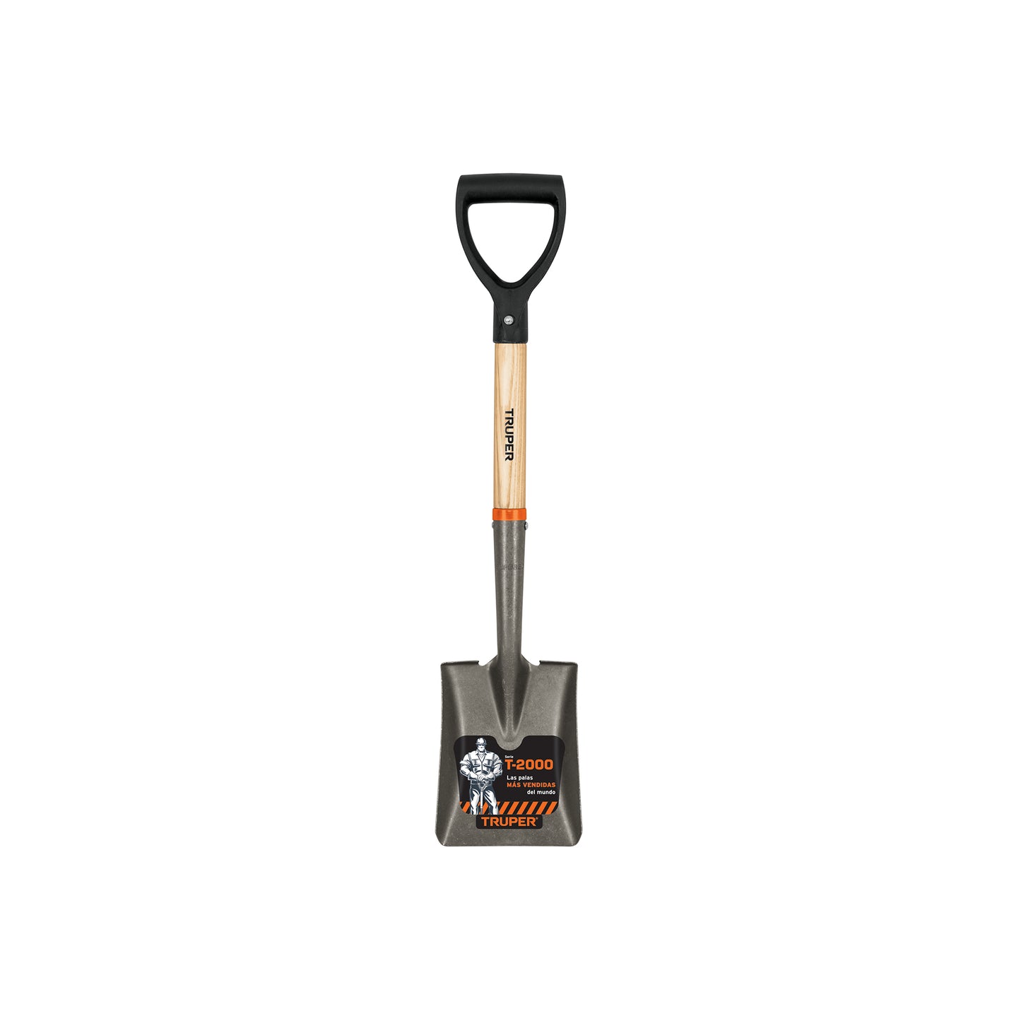 Pala cajuelera cuadrada Truper Cod 17194 TR-BYC puño D mango de madera