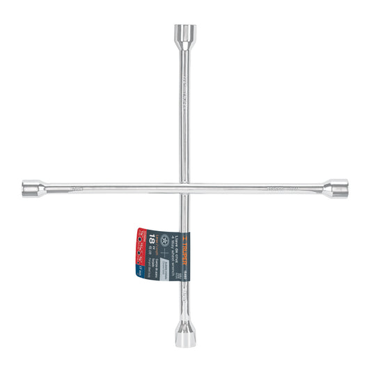 Llave de cruz 18 truper Cod 15480 LLCR-18 pulida y cromada