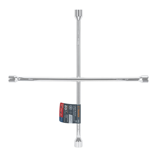 Llave de cruz 20 truper Cod 15481 LLCR-20 pulida y cromada