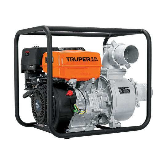 Motobomba autocebante 4 x4 truper Cod 17118 MOTB-4 gasolina 9HP agrícola