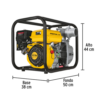 Motobomba autocebante 3 x3 Pretul Cod 26063 MOTB-3P gas 6-1/2HP agrícola