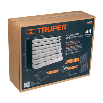 Organizador con 44 gavetas Truper Cod 102642 ORG-44