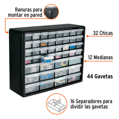 Organizador con 44 gavetas Truper Cod 102642 ORG-44