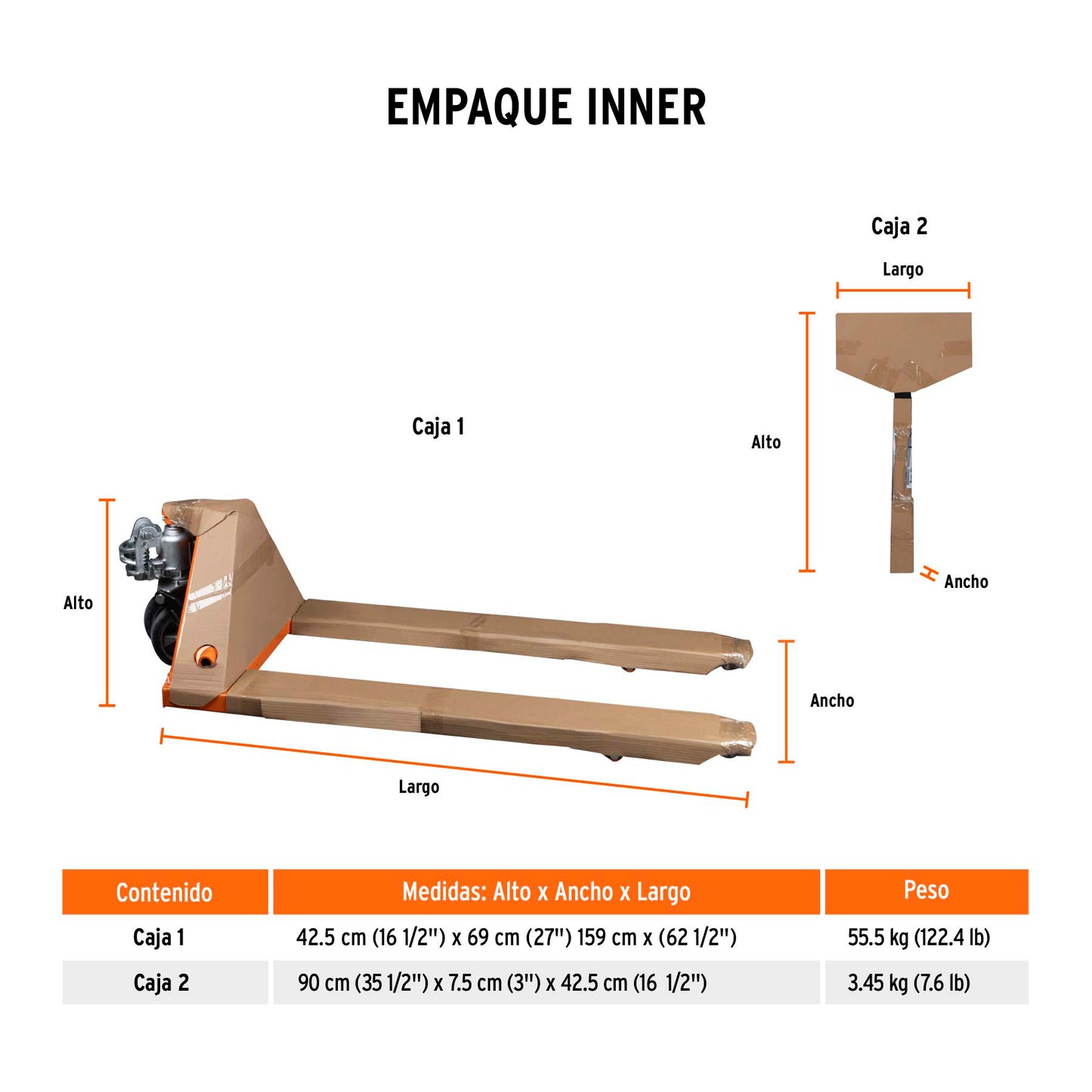 Pato de carga Truper Cod 15081 PAT-2HU Cap 2 Toneladas