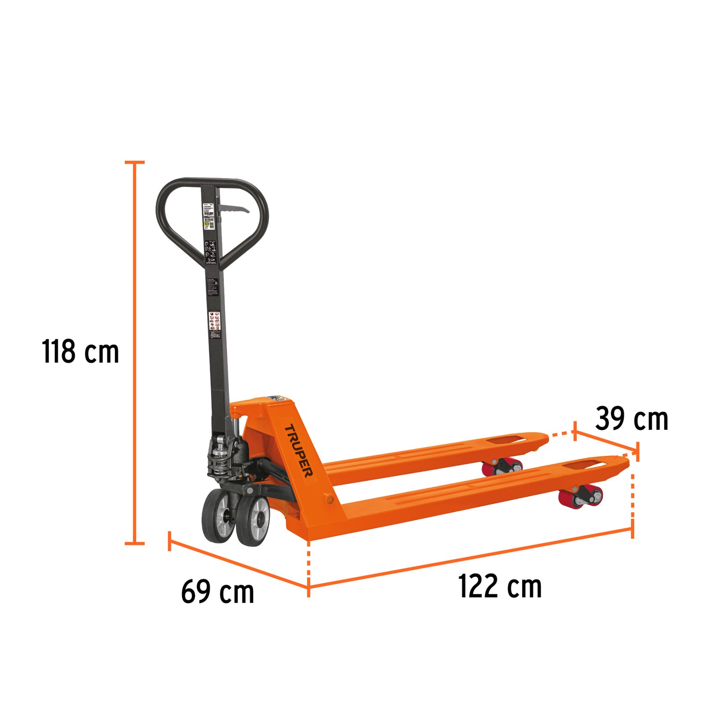 Pato de carga Truper Cod 15081 PAT-2HU Cap 2 Toneladas