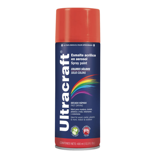 Pintura en aerosol Ultracraft Cod 40024 PA-RB-U rojo brillante Ultra