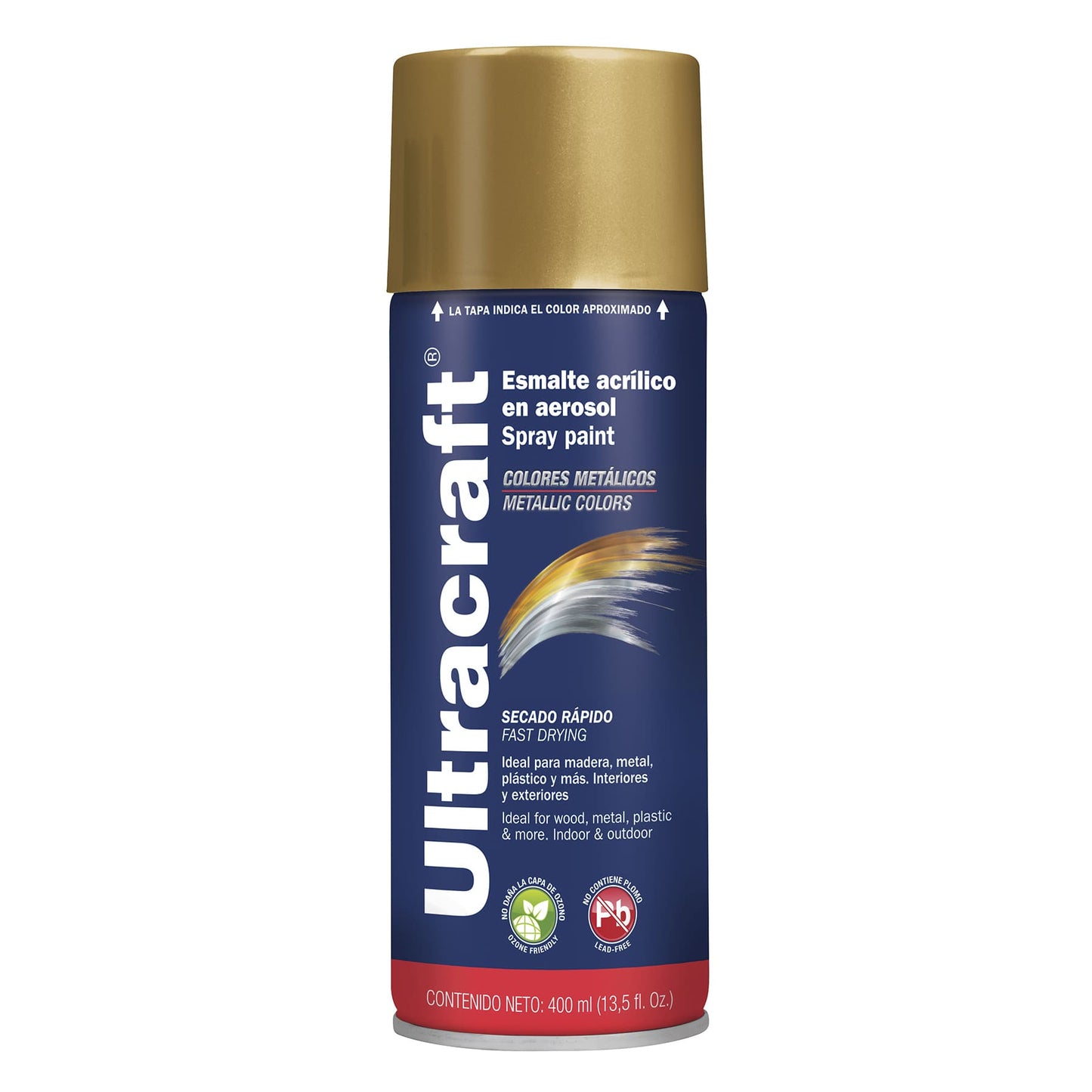 Pintura en aerosol Ultracraft Cod 40039 PA-DO-U dorado Ultra