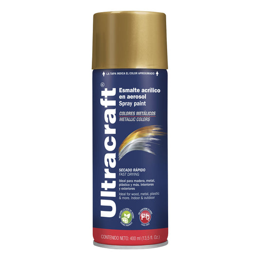 Pintura en aerosol Ultracraft Cod 40039 PA-DO-U dorado Ultra